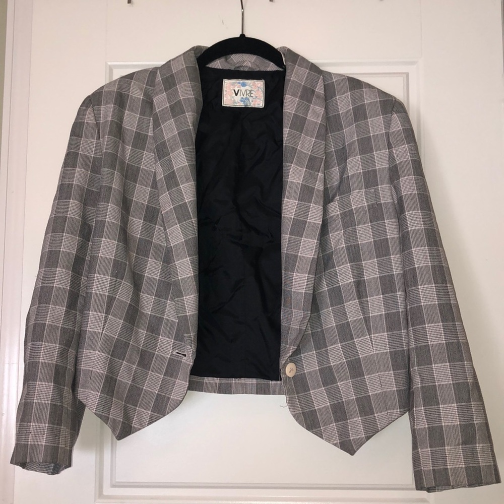 Retro cropped blazer